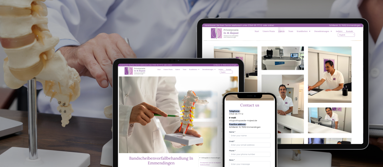 Orthopädie Dr. M. Majeed - services & booking view